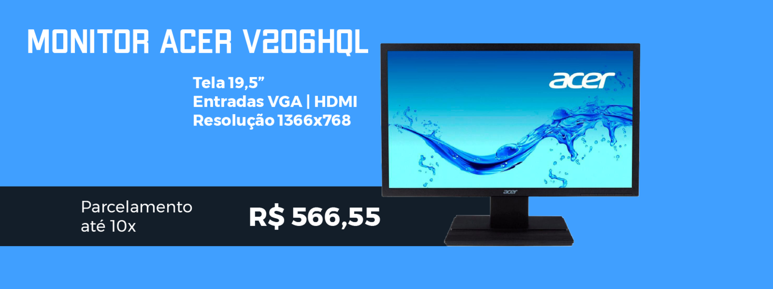 Monitor Acer V206HQL