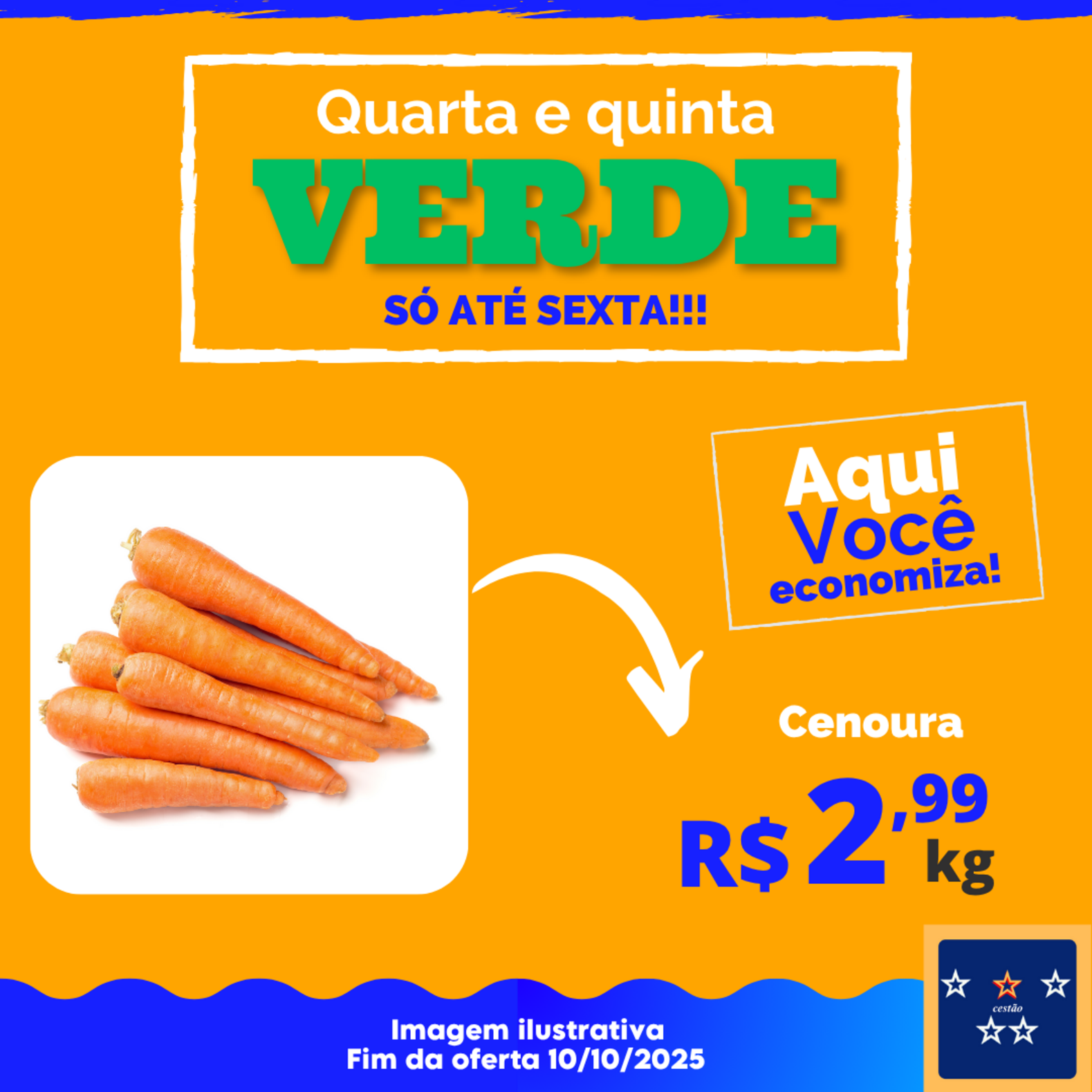 Cenoura quarta e quinta verde