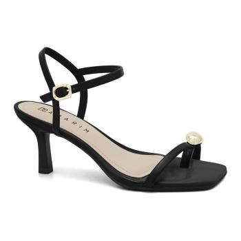 Sandália Ramarim Salto Fino Medio 8cm Preto 2527201 48837