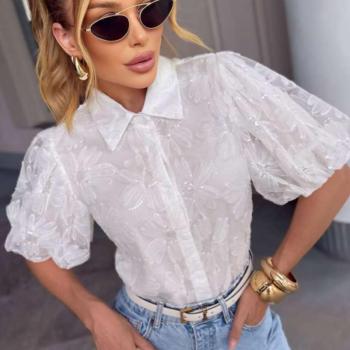 Blusa Feminina Manga Bufante com pedrarias Liry 1674 49219