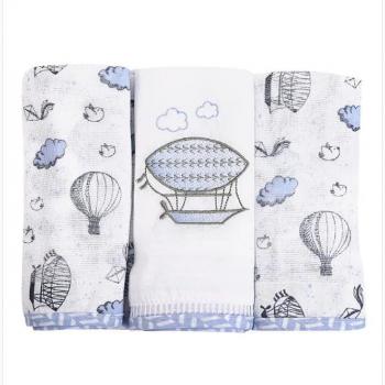 Kit Fralda Loupiot 5229 70cm x 68cm C/Bainha 3 Unidades 43155