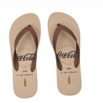 Chinelo Coca Cola Masculino Off White/Marrom CC4957 51636
