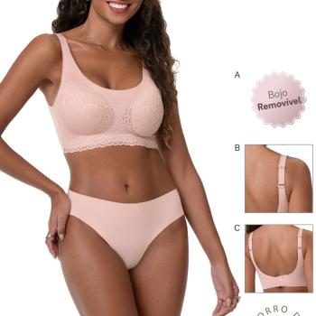 Sutiã Zee Rucci Laser Termofusionado Com Bojo Removível ZR0309002 49317