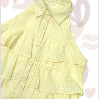 Blusa Feminina Regata Com Babados Bia 49220