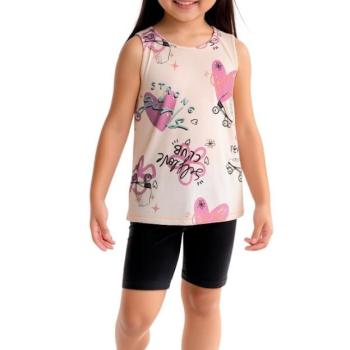 Conjunto Malwee Feminino Juvenil 1000135724 Blusa/Shorts 10 ao 14 44183 K26