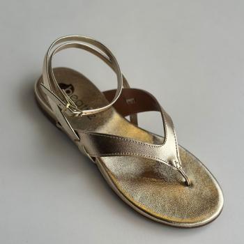 Sandália Beatriz Rasteira Feminina 360200/49 Dourada 50063 158