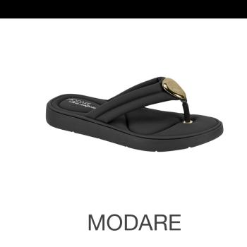 Sandália Modare Feminina 7208110 Nobuck Ultra Preta 50483