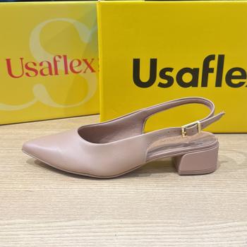 Sapato Usaflex Feminino  UD27001007 Slingback Nude 50959