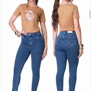 Calça One Jeans Feminina Cigarrete Alta 023957 51370