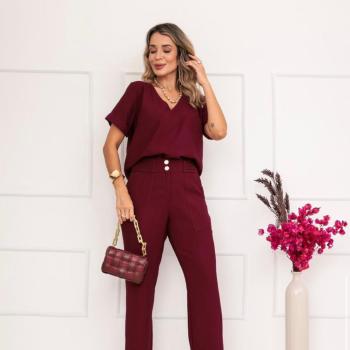 Conjunto Feminino Use Dellas Calça e Blusa 3007 Jenifer 50545