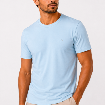 Camiseta Basica slim Ogochi Masculina  6000001/6490001/006490001 Gola Redonda 35317 M26 F26