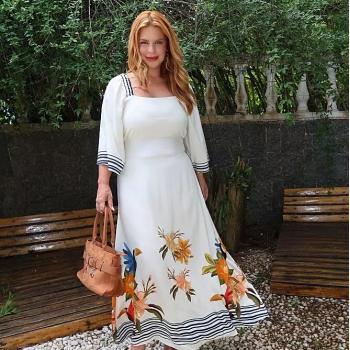 Vestido Jilem Longo  De manga  134640  44793