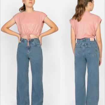 Calca Papa Tuti Wide Leg Feminina Juvenil 225453 12 ao 18 43437