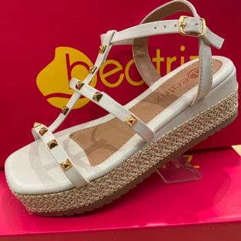 Sandália Beatriz Feminina Flatform 313700/97 Off White 49794 114
