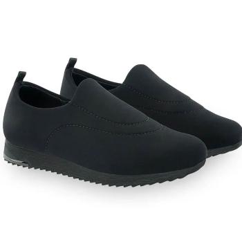 Tênis Usaflex Feminino UD21001005 Slip Preto/Preto 50958
