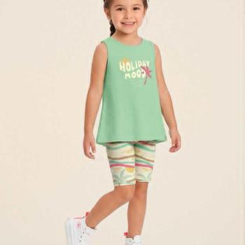 Conjunto Malwee Feminino Juvenil 1000141017 Regata/Bermuda 45544 k26