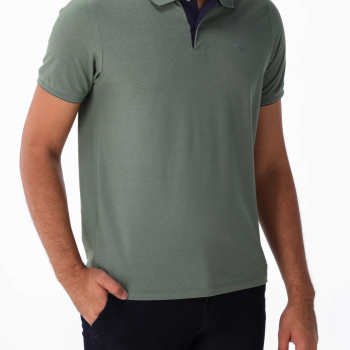 Camisa Polo Ogochi Masculina 754400300041 Casual Slim Piquet 49303
