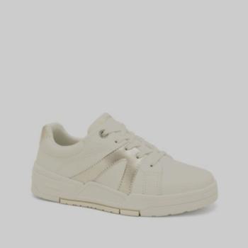 Tênis Casual Ramarim Feminino Bege/Dourado 2589202 49288