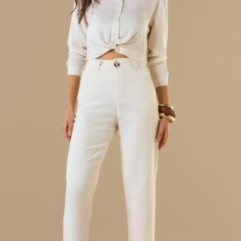 Calça Livin Feminina 50901 Reta Alfaiataria 50170