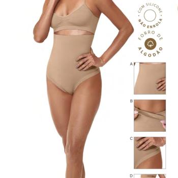 Calcinha Tanga Zee Rucci Modeladora Alta Invisível Laser  ZR0801006 49325