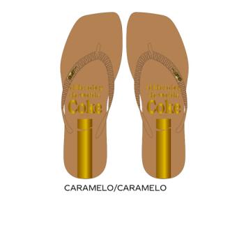 Chinelo Coca Cola Feminino Carmelo/Caramelo CC4936 49914 32 f26