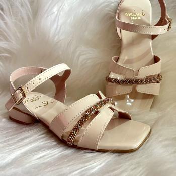 Sandália Mini sua Cia 917652105 Perola/Cobre/Boreal 43955