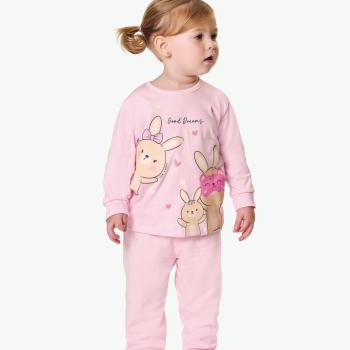 Pijama Kiko e Kika Feminino Infantil 14840 Blusa Manga Longa/Calça  1 ao 3 44864 k26