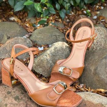 Sandália Ramarim Feminina 2639203 Camel 52021
