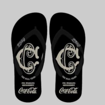 Chinelo Coca Cola Masculino CC4999 Preto/Preto 51716