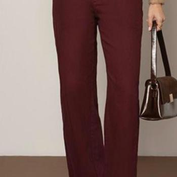 Calça Pitt Feminina 23830115 Wide Loose Bolso Faca 50320