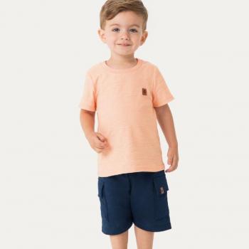 Conjunto Carinhoso Masculino Infantil 1000129879 Camiseta/Bermuda 1 ao 3 42984