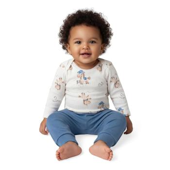 Body Kiko e Kika Masculino Bebê 15383 Manga Longa Rn ao G 44996 k26
