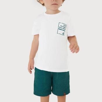 Conjunto Carinhoso Masculino Infantil 1000132311 Camiseta/Bermuda 4 ao 8 43729