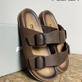Sandália Slide Pegada Masculina 134851 Cravo 50449