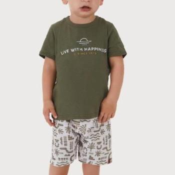 Conjunto Carinhoso Masculino Infantil 1000132308 Camiseta/Bermuda 1 ao 3 43726