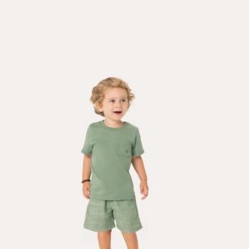 Conjunto Carinhoso Masculino Infantil  1000129888 Camiseta/Bermuda 1 ao 3 43128