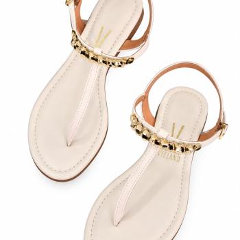 Sandália Rasteira Vizzano Feminina 62351735 Branco Off 52051