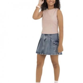Blusa Malwee Cropped Feminina Juvenil 1000130488 12 ao 16 43139