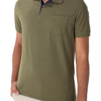 Camisa Polo Ogochi Masculina Com Bolso  007541011 49454