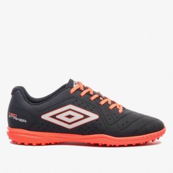 Chuteira Umbro Society Masculina 1371717 Preta/Laranja Neo Striker II 51467
