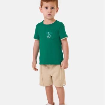 Conjunto Malwee Masculino Infantil 1000132278 Camiseta/Bermuda 1 ao 3 43571