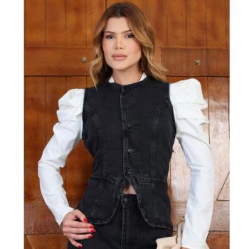 Colete Feminino Jens Importado SC Sem Gola 51300