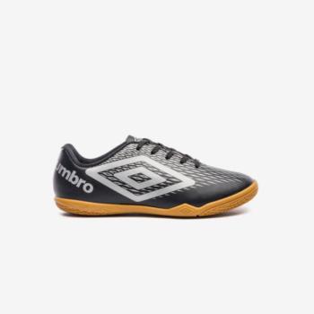 Tenis Infantil Indoor Futsal Umbro Preto Prata 1336124 43424