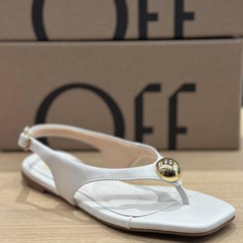 Sandália Rasteira Offline Feminina  579624336 Off White 51145