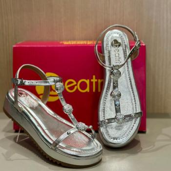 Sandalia Beatriz Fletform Feminina Prata 368200 50310 168