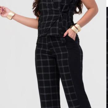 Conjunto Blenk Feminino Cropped e Calça 50564