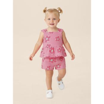 Conjunto Malwee Feminino Infantil 1000139473 Blusa/Shorts 4 ao 8 45101 k26