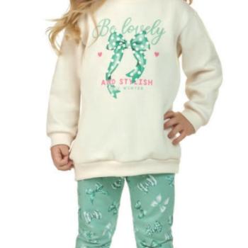 Conjunto Kaiani Feminino Infantil 12302 Blusa Manga Longa/Calça 1 ao 3 44536 k26