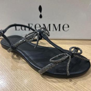 Rasteira La Femme Elegance 10138184645 Preta 48414