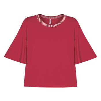 Blusa Feminina Marialícia 184211 Com detalhe na Gola 49819
